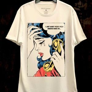 Bone colored graphic tee